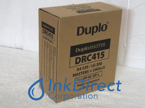 Duplo DRC415 DRC-415 Master Rolls 2/Box A4 220 / LG 200 for DP-M DP-L Master , Duplo - Duplicator DP-M400, DP-M-410, DP-M420, DP-M310, DP-M300, DP-M320, DP-L510, DP-L210