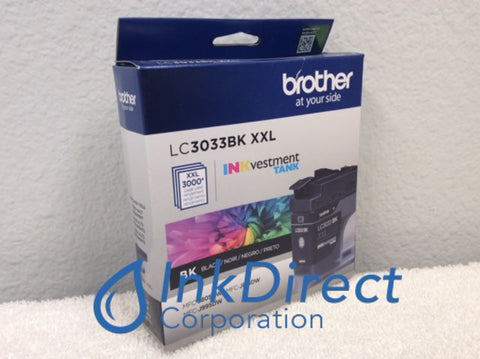 Genuine Brother LC3033BK XXL LC-3033BK XXL INKvestment Ink Tank Black Ink Jet Cartridge , Brother - All-in-One MFC J805DW, J805DWXL, J815DWXL, J995DW, J995DWXL,