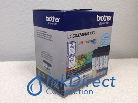 Genuine Brother LC3037 4PKS XXL LC-3037 4PKS XXL INKvestment Ink Tank Black Cyan Magenta Yellow Ink Jet Cartridge , Brother - All-in-One MFC J5845DW, J5845DWXL, J5945DW, J6545DW, J6545DWXL, J6945DW,