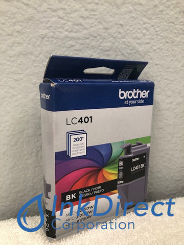 Genuine Brother LC401BK LC-401BK LC401 Ink Jet Cartridge Black Ink Jet Cartridge , Brother - All-in-One MFC J1010DW, J1012DW, J1170DW