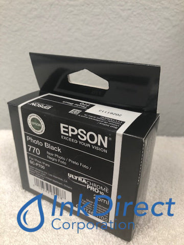 Genuine Epson T46R100 UltraChrome PRO10 Epson 770 Ink Jet Cartridge Photo Black SureColor P900 Ink Jet Cartridge , Epson - Photo Printer SureColor SC P700,