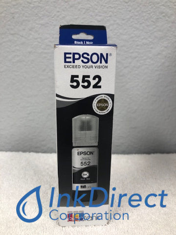 Genuine Epson T552020 T552020-S Epson 552 Ink Bottle Black ET8500 ET8550 Ink Jet Cartridge , Epson - All-in-One EcoTank Photo ET8500, ET8550,