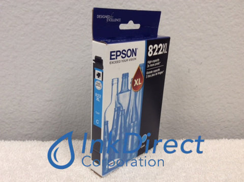 Genuine Epson T822X220 T822XL220-S Epson T822XL Ink Jet Cartridge Cyan Ink Jet Cartridge , Epson - All-in-One Workforce Pro WF-3820, WF-4820, WF-4830, WF-4834