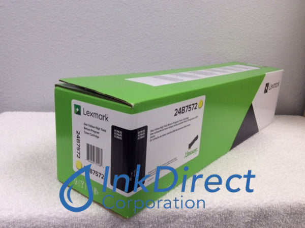 Genuine Lexmark 24B7572 Toner Cartridge Yellow XC9635 XC9645