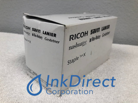 Genuine Ricoh Savin Lanier 409343 Type X Staple Cartridge Pro 8300S 8310S 8320S Staple Cartridge , Lanier&nbsp; &nbsp;- Laser Printer&nbsp; Pro 8300S,&nbsp; 8310S,&nbsp; 8320S,&nbsp; Ricoh&nbsp; &nbsp;- Laser Printer&nbsp; Pro 8300S,&nbsp; 8310S,&nbsp; 8320S,&nbsp; Ricoh Savin Lanier&nbsp; &nbsp;- Color Printer&nbsp; Pro C5300s,&nbsp; C5310s,&nbsp; C7200SL,&nbsp; Savin&nbsp; &nbsp;- Laser Printer&nbsp; Pro 8300S,&nbsp; 8310S,&nbsp; 8320S,