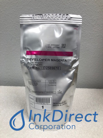 Genuine Ricoh Savin Lanier D2589670 D258-9670 MP C8003 Pro C5200 Developer Magenta Developer / Starter , Ricoh - Multi Function AFICIO MP C6503, MP C8003, Ricoh Savin Lanier - Laser Printer Pro C5200s, C5210s