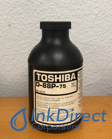 1 Bottle - Genuine Toshiba D88P75 D-88P-75 Developer Black BD 8510 Developer , Toshiba - Copier BD 8510