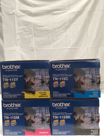 1 Set Genuine Brother TN115BK TN-115BK TN115C TN-115C TN115M TN-115M TN115Y TN-115Y Toner Cartridge DCP 9045CD 9040CN 9045CDN 9440CN 9840CDW 4040CN 4070CDW