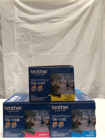 1 Set Genuine Brother TN115C TN-115C TN115M TN-115M TN115Y TN-115Y Toner Cartridge DCP 9045CD 9040CN 9045CDN 9440CN 9840CDW 4040CN 4070CDW