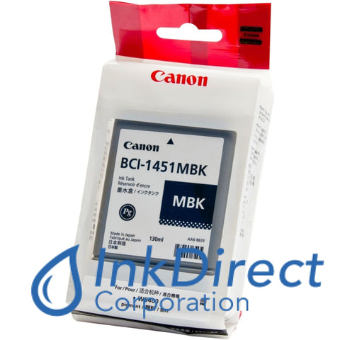 ( Expired ) Genuine Canon 0175B001Aa Bci-1451Mbk Ink Tank Matt Black