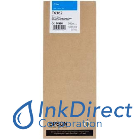 ( Expired ) Genuine Epson T636200 T6362 Ultrachrome Hdr Ink Jet Cartridge Cyan