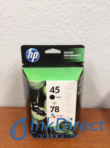 Expired) HP C8788FN HP 45 78D Combo Pack Ink Jet Cartridge Black & Color Ink Jet Cartridge , HP - Fax 1220, 1220XI, - All-in-One PhotoSmart 1115CVR, P1215, P1215VM, - Copier Color Copier 180, 190, 280, 290, - InkJet Printer DeskJet 1180C, 1220C, 1220CPS, 1220CSE, 1220CXI, 6122, 6127, 9300, 930C, 932C, 935C, 950C, 952C, 955C, 959C, 960C, 960CSE, 960CXI, 970C, 970CXI, 980C, 980CXI, 990CSE, 990CXI, 995C, 995CK, OfficeJet G, G55, G55XI, G85, G85XI, G95, K, K60, K60XI, K80, K80XI