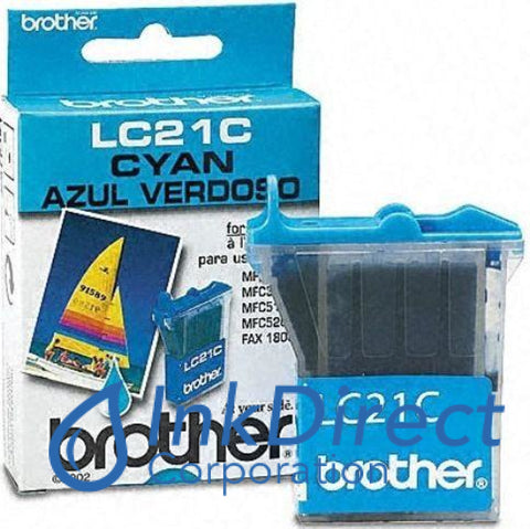 Genuine Brother Lc21C Lc-21C Ink Jet Cartridge Cyan