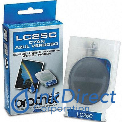 Genuine Brother Lc25C Lc-25C Ink Jet Cartridge Cyan