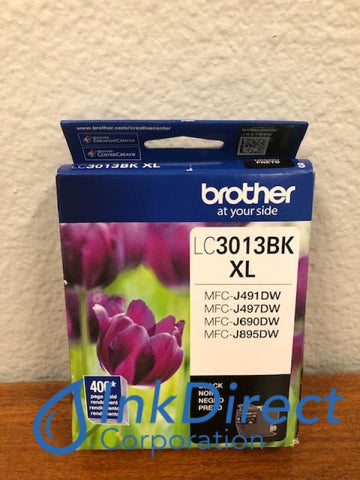 Genuine Brother LC3013BK LC-3013BK LC-3013 XL Ink Jet Cartridge Black Ink Jet Cartridge , Brother - All-in-One MFC J491DW, J497DW, J690DW, J890DW, J895DW, - InkJet Printer DCP J572DW, J772DW, J774DW