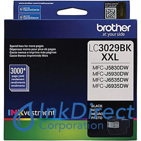 Genuine Brother Lc3029Bk Xxl Ink Jet Cartridge Black