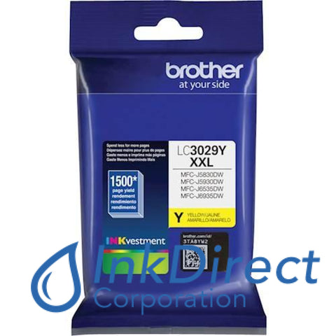 Genuine Brother Lc3029Y Xxl Ink Jet Cartridge Yellow