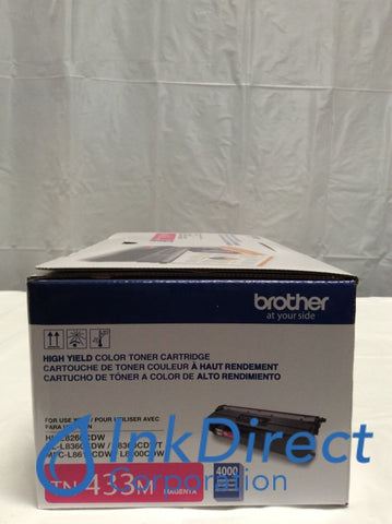 Genuine Brother TN433M TN-433M Toner Cartridge Magenta L8260CDW L8360CDW L8360CDWT L8610CDW L8900CDW Toner Cartridge