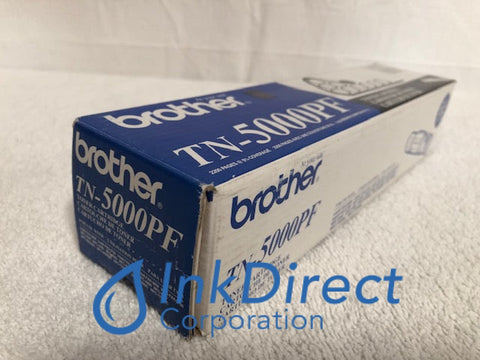 Genuine Brother TN5000PF TN-5000PF Toner Cartridge Black Toner Cartridge , Brother - All-in-One IntelliFax 2600, 2750, - Fax IntelliFax 3550, 3650, - Fax Laser Fax 8000P, MFC 4350, 4450, 4550, 4550 PLUS, 4600, 4650, 6550MC, 6650MC, 7550MC, 7650MC, 7750, 7750MC, PPF 2600, 2750, 3550, 3650, 3750, - Fax Thermal Transfer MFC 4300, PPF 2770, - Label Maker Tape PT 8000, - Laser Printer HL 1040, 1050, 1060, 700, 720, 730, 730 PLUS, 730DX, 760, 760 PLUS, - Multi Function IntelliFax 3750,