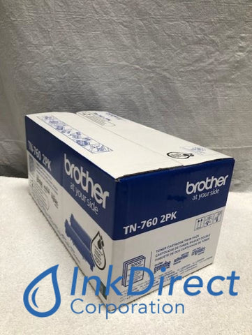 Genuine Brother TN760 TN-760 2Pack Toner Cartridge Black DCP L2550DW HL L2350DW L2370DW L2370DW XL L2390DW L2395DW MFC L2710DW L2750DW  , Brother   - Laser Printer  DCP L2550DW,  HL  L2350DW,  L2370DW,  L2370DW XL,  L2390DW,  L2395DW,  MFC  L2710DW,  L2750DW,  L2750DW XL,