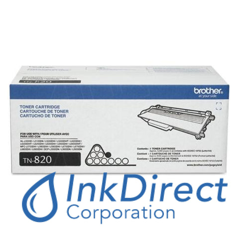 Genuine Brother Tn820 Tn-820 Toner Cartridge Black