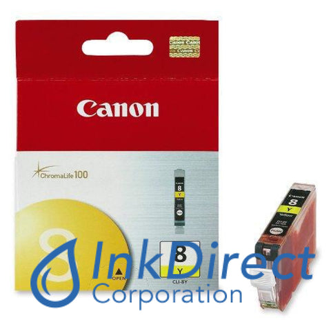 Genuine Canon 0623B002Aa Cli-8Y Ink Jet Cartridge Yellow