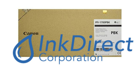 Genuine Canon 0775C001 Pfi-1700Pbk Ink Tank Photo Black Jet Cartridge , ImagePrograf Pro-2000, Pro-4000, Pro-4000S, Pro-6000S