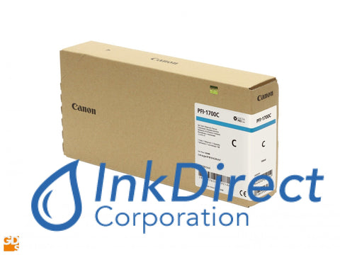 Genuine Canon 0776C001 Pfi-1700C Ink Tank Cyan Jet Cartridge , ImagePrograf Pro-2000, Pro-4000, Pro-4000S, Pro-6000S