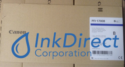 Genuine Canon 0784C001 Pfi-1700B Ink Tank Blue Jet Cartridge , ImagePrograf Pro-2000, Pro-4000, Pro-4000S, Pro-6000S