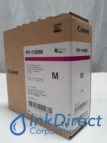 Genuine Canon 0852C001 0852C001AA PFI-1100M Ink Tank Magenta Pro-2000 4000 4000S 6000S Ink Jet Cartridge