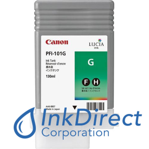 Genuine Canon 0890B001Aa Pfi-101G Ink Tank Green