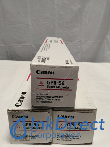 Genuine Canon 1000C003AA 1000C003 GPR-56 GPR56 Toner Cartridge Magenta ( lot of 3 ) Advance C7565i C7570i C7580i Toner Cartridge