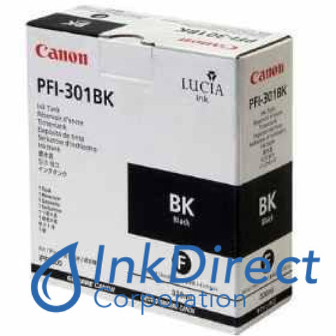 Genuine Canon 1486B001Aa Pfi-301Bk Ink Jet Cartridge Black