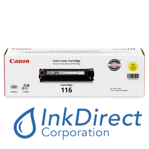 Genuine Canon 1977B001Aa 116 Crg-116Y Toner Cartridge Yellow