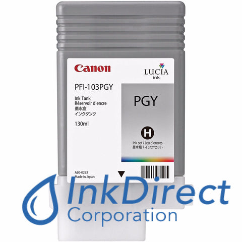 Genuine Canon 2214B001Aa Pfi-103Pgy Ink Tank Photo Gray