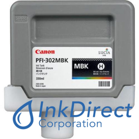 Genuine Canon 2215B001Aa Pfi-302Mbk Ink Jet Cartridge Matt Black
