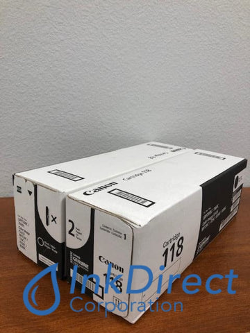 Genuine Canon 2662B004AA Canon 118 CRG-118BK Twin Pack Toner Cartridge Black Toner Cartridge , Canon - ImageClass LBP7200CDN, LBP7660CDN, MF8350CDN, MF8380CDW,
