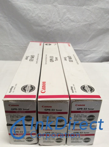 Genuine Canon 2800B003AA GPR-33 Toner Cartridge Magenta ( lot of 6 ) Advance C7055 C7065 C7260 C7270 Toner Cartridge