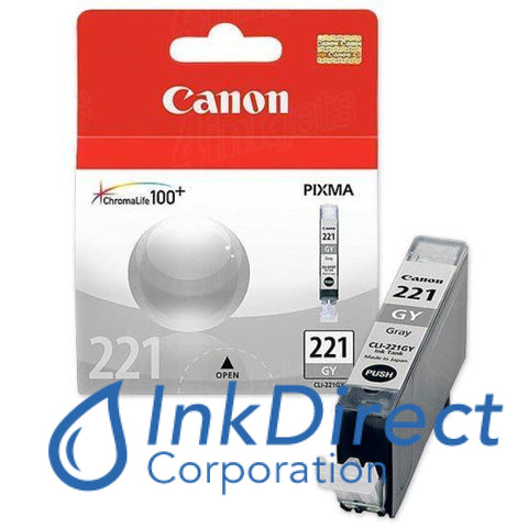 Genuine Canon 2950B001Aa Cli-221Gy Ink Jet Cartridge Gray