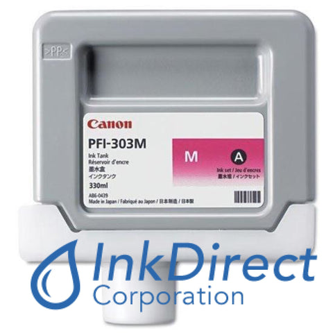 Genuine Canon 2960B001Aa Pfi-303M Ink Tank Magenta