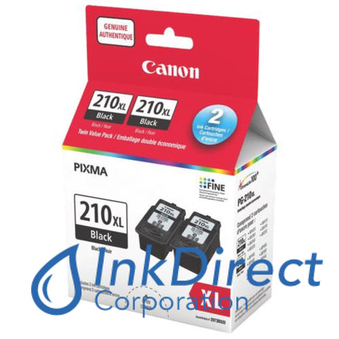 Genuine Canon 2973B020 Pg-210Xl Twin Pack Ink Jet Cartridge Black