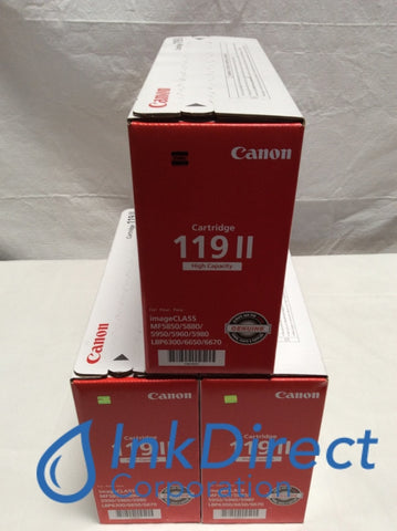Genuine Canon 3480B001AA Canon 119 II CRG-119 HY/ Canon 119 II Toner Cartridge Black ( lot of 3 ) ImageClass LBP6300DN LBP6650DN MF5850DN