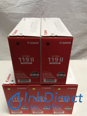 Genuine Canon 3480B001AA Canon 119 II CRG-119 HY/ Canon 119 II Toner Cartridge Black ( lot of 5 ) ImageClass LBP6300DN LBP6650DN MF5850DN