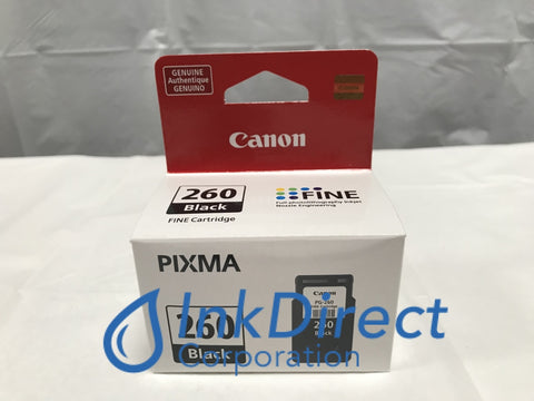 Genuine Canon 3707C001 3707C001AA PG-260 Ink Jet Cartridge Black Pixma TS5320 Ink Jet Cartridge , Canon - All-in-One Pixma TS5320