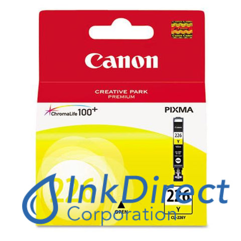 Genuine Canon 4549B001Aa Cli-226Y Ink Jet Cartridge Yellow