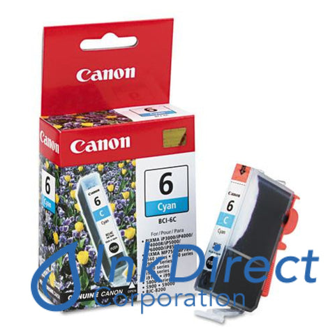 Genuine Canon 4706A04Ac Bci-6C Ink Jet Cartridge Cyan