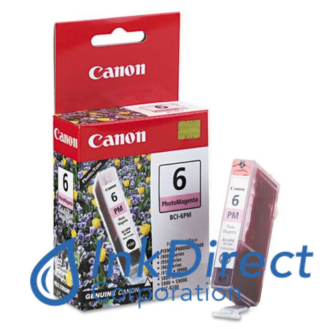 Genuine Canon 4710A003Aa Bci-6Pm Ink Jet Cartridge Photo Magenta