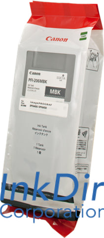 Genuine Canon 5302B001Aa Pfi-206Mbk Ink Tank Matte Black