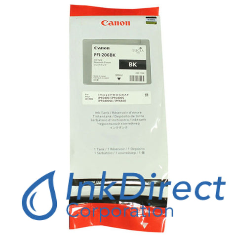 Genuine Canon 5303B001Aa Pfi-206Bk Ink Tank Black