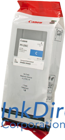 Genuine Canon 5304B001Aa Pfi-206C Ink Tank Cyan
